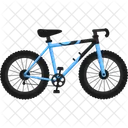 Quadro de bicicleta azul e preto  Ícone