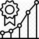 Crescer Qualidade Grafico De Crescimento Ícone