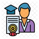 Curriculo Trabalho Diploma Icon