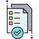 Qualitatskontroll Checkliste Checkliste Notizen Icon