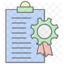 Qualitatsmanagement Lineares Farbsymbol Icon