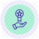 Quality Assurance Award Line Icon Icon