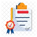 Quality Certificate Quality Form Certification Form Icon