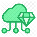 Cloud Diamond Online Storage Icon