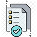 Quality Control Checklist Hecklist Notes Icon