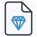 Diamond File Sheet Icon