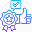 Quality Excellent Recommendation Icon