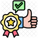 Quality Excellent Recommendation Icon