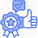Quality Excellent Recommendation Icon
