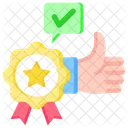 Quality Excellent Recommendation Icon