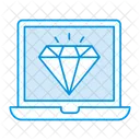 Laptop Device Diamond Icon