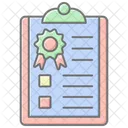 Quality Report Lineal Color Icon Icon