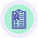 Quality Report Line Icon Icon