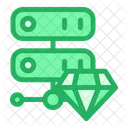 Diamond Server Online Data Icon