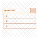 M Quantity Dropdown Product Image Icon