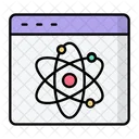 Quantum Science Atom Icon
