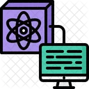 Quantum Computer Atom Icon