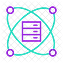 Quantum Computing Data Storage Server Unit Icon