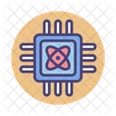 Quantum Computing Microchip Processor Chip Icon