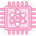 Quantum Computing Duotone Line Icon Icon