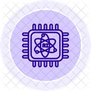 Quantum Computing Color Circle Icon Icon