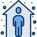 Quarantane Bleiben Zu Hause Symbol