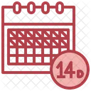 Quarantanetag Quarantane Kalender Icon