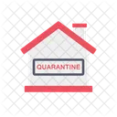 Quarantane Heim Haus Zu Hause Bleiben Symbol