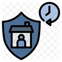 Zeit Quarantane Ausgangssperre Icon