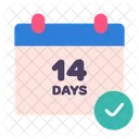 Days Quarantine Calendar Icon
