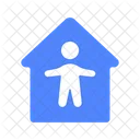 Safe Home Quarantine Icon