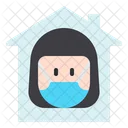 Quarantine Distance House Icon