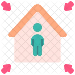 Quarantine Home  Icon