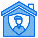 Man Shield House Icon