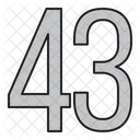 Numeros Dias 43 Ícone