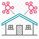 Coronavirus Quarentena Casa Ícone