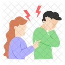 Querrling Couple Argument Icon