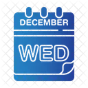 Quarta Feira Calendario Data Ícone