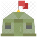 Quarteis Militares Acampamento Ícone