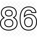 Quatre-vingt six  Icône