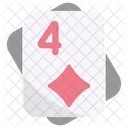 Quatro de diamantes  Ícone