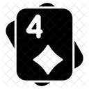 Quatro De Diamantes Ícone