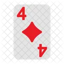Quatro de diamantes  Ícone