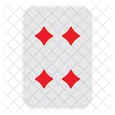 Quatro de diamantes  Ícone