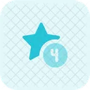 Quatro Estrelas Estrelas Classificacao Icon