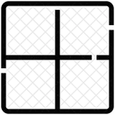 Layout Grade Secoes Ícone