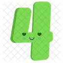4 Quatro Numero Icon