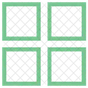 Quatro Quadrados Layout Ícone