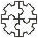 Quebra Cabecas Estrategia Negocios Ícone