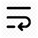 Quebra De Texto Texto Quebra Ícone
